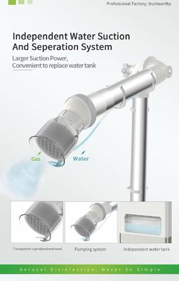 ইউভি ল্যাম্প সহ বড় সাকশন পাওয়ার 350W ডেন্টাল এয়ারসোল সাকশন মেশিন