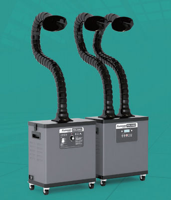 200 W লেজার সোল্ডারিং ফিউম এক্সট্রাক্টর 55 DB 2 সাকশন পাইপ সহ